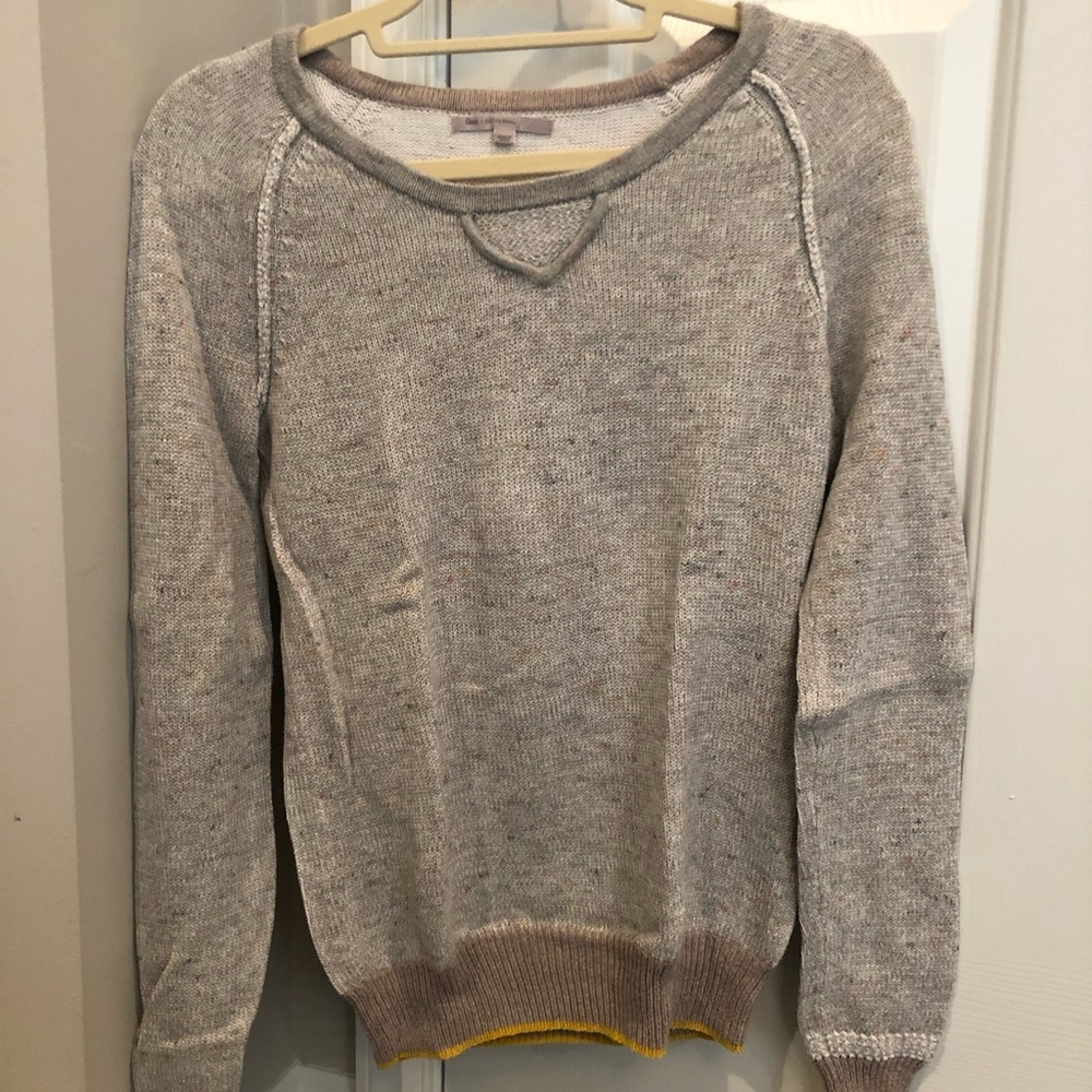 Gray embroidered sweater